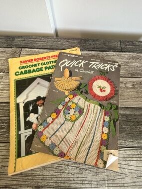 VTG Pattern Book Lot: Quick Tricks Crochet & Cabbage Patch Kids Clothing